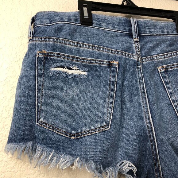 Free People We The Free Anthropologie Women's 29 Distressed Button Fly Shorts! - Picture 8 of 9